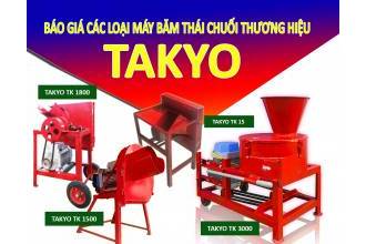 Báo giá các loại máy băm thái chuối thương hiệu Takyo